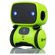 Contixo Kids Smart Robot Toy Mini Robot Talking Singing Dancing Interactive Voice Control Touch Sensor Speech Recognition Infant Toddler Children Robotics - R1 Green