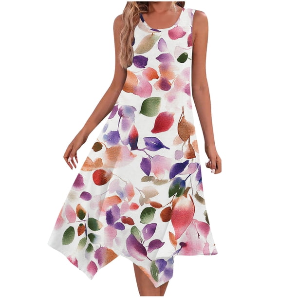 Pantalones Cortos para Vestidos Bajos Mujeres sin Mangas Cuello Redondo Cordón Ruffle A-Line Mini Vestido Poliéster, Vestido Casual para Citas Y Fiesta