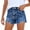 BU2, variant on CAIXIA Jean Shorts Women Mid Rise Womens Denim Shorts Stretchy Bermuda Shorts Ripped Rolled Summer Casual Jorts with Pockets,XL