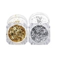 thumbnail image 5 of Gold & Silver Foil Flakes, Cb02 Silver - 3D Gold & Silver Nail Foil Glitters, Sequins Dust for Acrylic Nail Decoration, Nail Powder Easter Mother'S Day Nail, 5 of 9