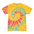 thumbnail image 2 of Colortone Tie Dye T-Shirts Swirl Multi Colors Kids Junior Unisex Cotton, 2 of 3