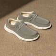 thumbnail image 2 of Mocasines para hombre Bruno Marc con soporte para el arco, estilo slip-on, color caqui, talla 9.5, 2 of 8