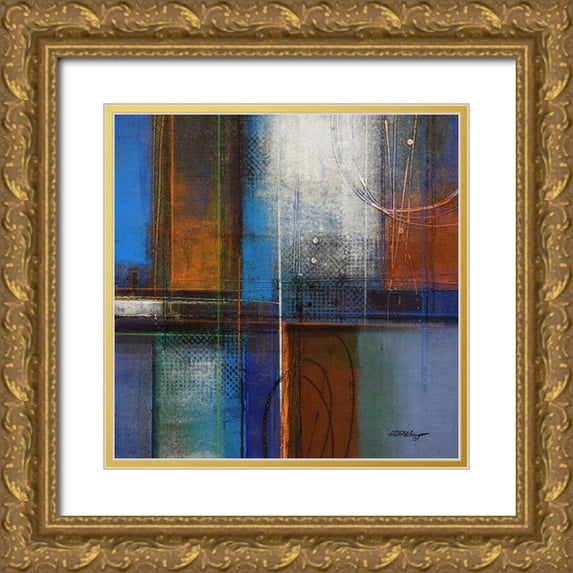 Holsinger, Joel 12x12 Gold Ornate Wood Framed with Double Matting Museum Art Print Titled - Color Synthesis 5