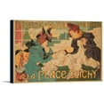 thumbnail image 1 of Exposition de Blanc a la Palace Clichy Vintage Poster (artist: Thiriet) France c. 1898 (18x12 Gallery Wrapped Stretched Canvas), 1 of 1