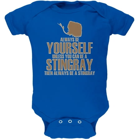 

Always Be Yourself Stingray Royal Soft Baby One Piece - 3 month