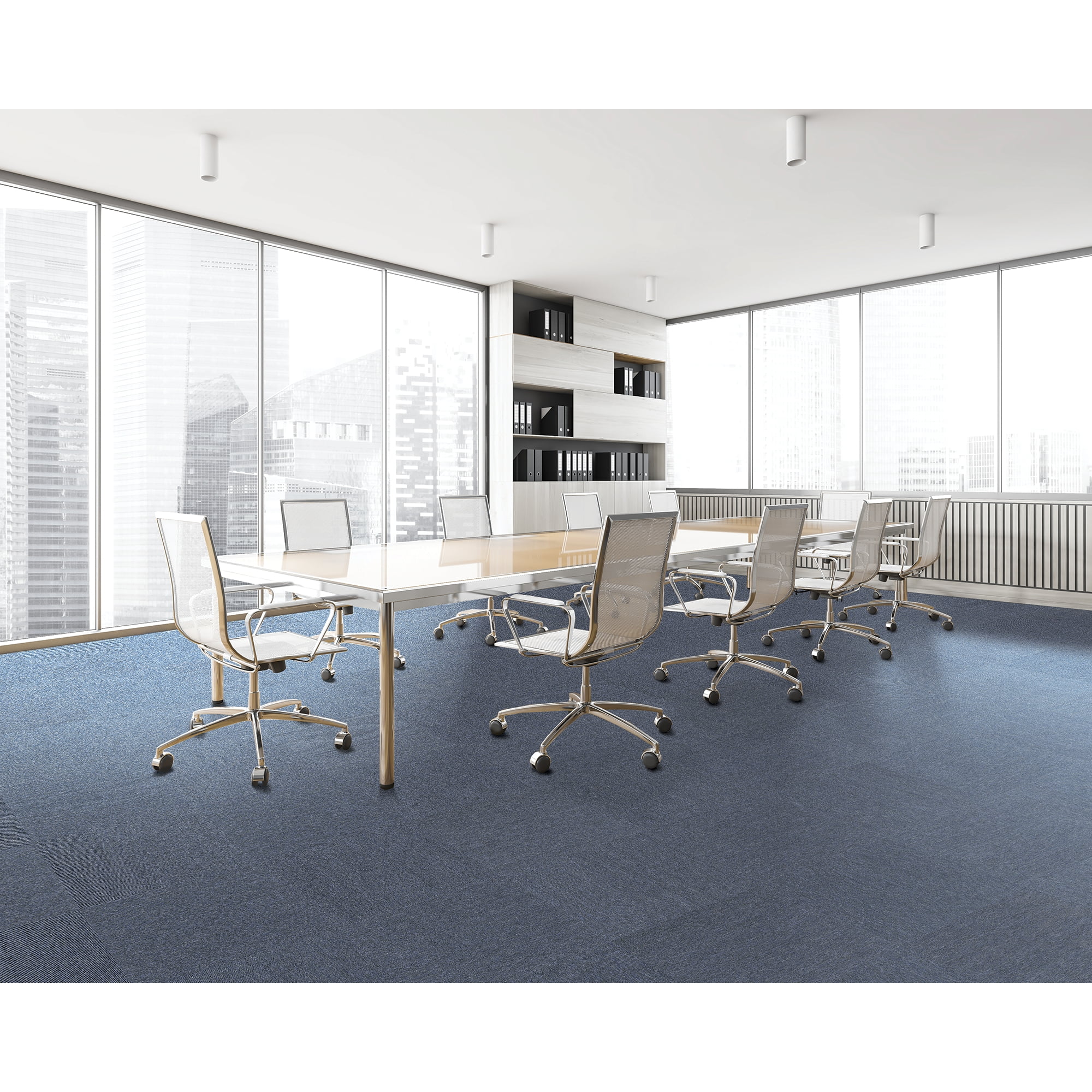 Mohawk Basics 24" x 24" Carpet Tile Sample with EnviroStrand™ PET Fiber in Ocean Tide (1 piece)