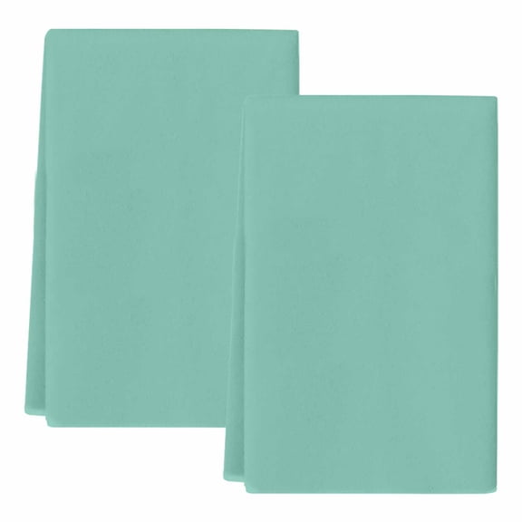 Dish Towels, Mint Green Turquoise Absorbent Kitchen Towels 2 PCS, Solid Teal Color Microfiber Hand Towels Dish Cloths Tea Towels for Home Bathroom Cleaning Drying,18X28-Inch,