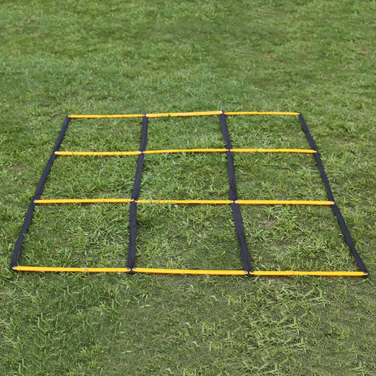 Adjustable Speed Agility Ladder with Rungs for Football Basketball Training, Portable Fitness Equipment Indoor Outdoor