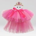 thumbnail image 2 of Godom Girls Sequin Tutu Dress 1T-8T Layered Mesh Elastic Waist Skirt Party Birthday Cake Outfit,Pink, 2 of 6