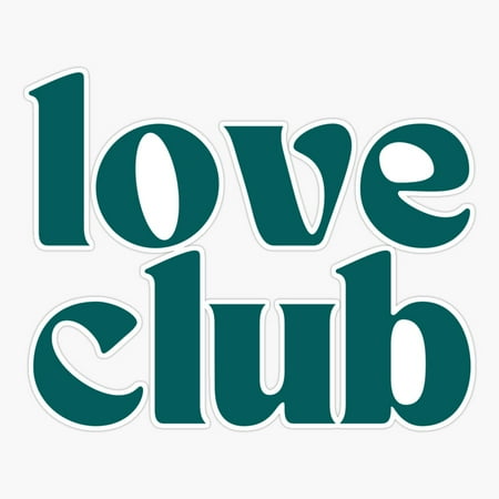 Maneki Love Club  Retro Font Tee Shirt Self Love Motivation Tote Bag Er  Phone Decal Water Bottle Stickers Car Decals  Funny Birthday Gift