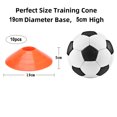 thumbnail image 2 of Hibalala 10 Pack Soccer Disc Cones,Durable Disc Cones Sets Playing Field Marker for Agility Training, Football, Kids, Sports, Cone Markers - 19CM*5CM, 2 of 5