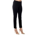thumbnail image 2 of Adrianna Papell mid banded waist solid ponte pant by Curated Brands, 2 of 8