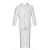 Little Boys White 5 Piece Classic Vest Jacket Pants Special Occasion Tuxedo Suit