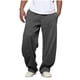 thumbnail image 2 of Ceisia Men's Solid Color Loose Wide Leg Sweatpants with Drawstring Elastic Waist for Casual Wear Dark Gray M Gifts, 2 of 7