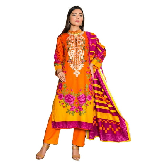 Pakistani Salwar Kameez Indian Dresses for Women Ready to Wear Embroider Merino (Medium, Green)