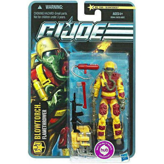 Hasbro G.I. Joe Blowtorch Action Figure with Weapons & Accessories, Pursuit of Cobra