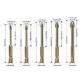 5PCS Efficient Universal Drilling Tool Multi Function Triangle Alloy