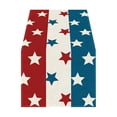 thumbnail image 2 of Dmlowu 4th of July Table Runner, Patriotic Table Cloth with Gnome and Star Pattern, Red White Blue Table Decor for Independence Day Dining, "13 x 35.4", 2 of 6