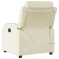 thumbnail image 4 of vidaXL Electric Massage Recliner Chair Cream Faux Leather, 4 of 5