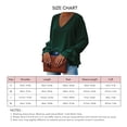 thumbnail image 5 of Blusa De Manga Larga, Blusa Con Cuello En V, Color Puro Suave, Elegante, Informal, Para Citas, Fiestas. ANGGREK Otros, 5 of 5