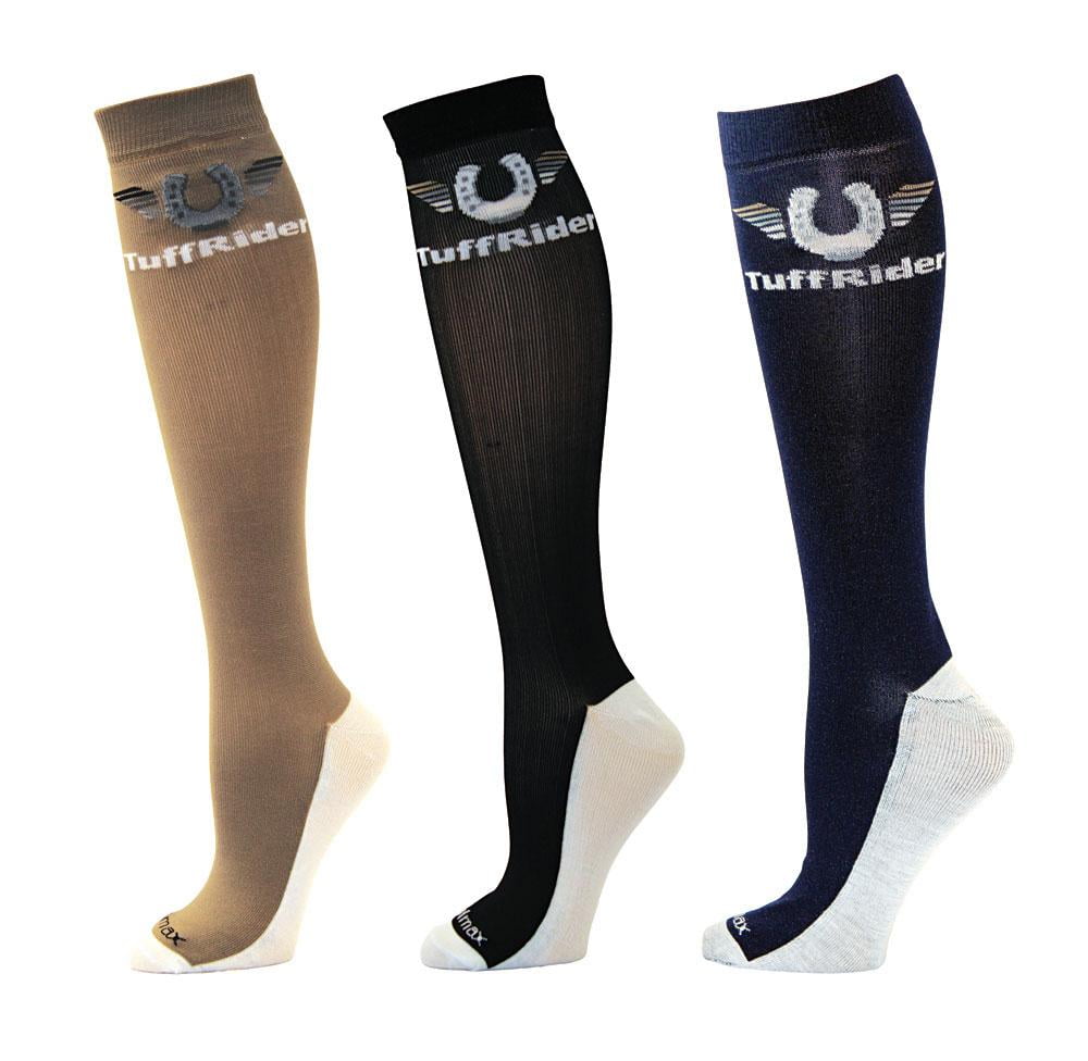 TuffRider Ladies Coolmax Knee Hi Boot Socks 3 Pack