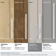 thumbnail image 6 of Amerock Blackrock 12 inch (305mm) Center-to-Center Polished Chrome Appliance Pull, 6 of 10