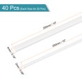 thumbnail image 2 of Uxcell 40pcs ABS Rectangle Rod, Diameter 2mm to 4mm, Length 250mm, ABS Plastic Stick Solid Bar, White Rod Assortment Kit, 2 of 5