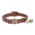 thumbnail image 3 of Goowood Retro Cat Collar Vintage Leather Breakaway Pet Collar with Bell Clasp Design Safe Adjustable Neckwear for Cats and Small Puppy Accessories, 3 of 7