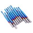 thumbnail image 4 of Fresa CNC, Fresa De Acero De Tungsteno Duradera, Perforación De Revestimiento Azul De Alta Dureza Para Corte De Fresado De Grabado YLSHRF CNC Milling Cutter, 4 of 8