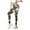 Dark Gray, variant on Pants For Women Trendy Pilates Workout Running Yoga Leggings Running Print Tummy Control Yoga Booty Yoga Dark Yoga Leopard Yoga With Pocket Womens Pants