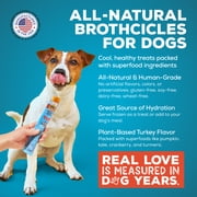 Brutus Brothcicles - All Natural Turkey Flavored - Frozen Dog Superfood Treats for Hydration and Snacking