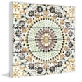 thumbnail image 2 of Marmont Hill Flower Patterns Painting Print on White Wood, 2 of 4