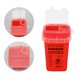 thumbnail image 4 of Contenedor de objetos punzantes Medical Biohazard Agujas de perforación Caja de Ndcxsfigh desechos de tatuajes (Rojo), 4 of 9