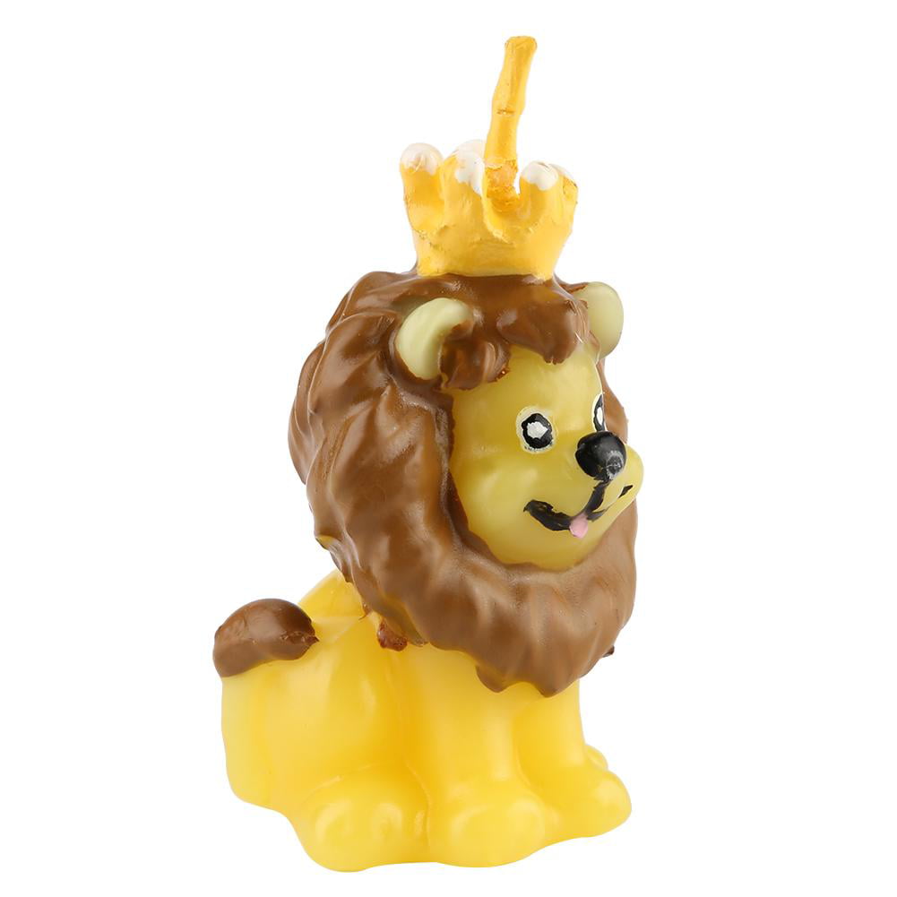 Jeffergarden Cute Animal Lion Candle Wax Wedding Birthday Cake Decor Ornament