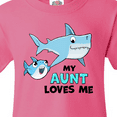 thumbnail image 4 of Inktastic My Aunt Loves Me with Cute Sharks Youth T-Shirt, 4 of 5