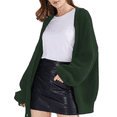 thumbnail image 4 of QUALFORT Women’s 100% Cotton Button-Front Oversized Cardigan Sweater, 4 of 4