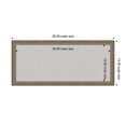 thumbnail image 4 of Amanti Art Grey Cork Board Wood Framed Parisian Silver Bulletin Board 32 in. x 14 in., 4 of 7