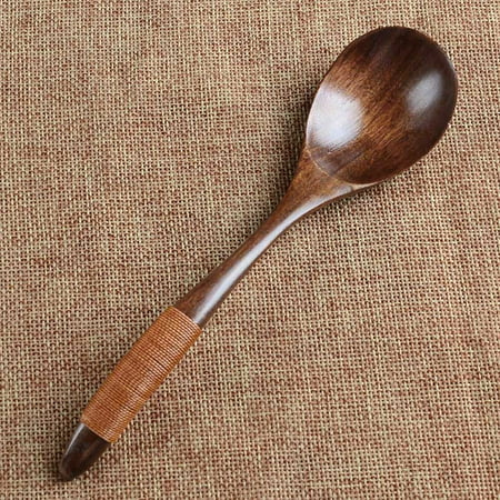 

S Poon Lot Wooden Spoon Bamboo Kitchen Cooking Utensil Tool Soup Teaspoon Catering