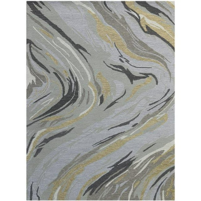 Amer Rug CRR120576 5 ft. x 7 ft. 6 in. Carrara 12 Hand-Tufted Area Rug - Platinum