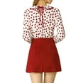 thumbnail image 3 of INSPIRE CHIC Women's Cute Ruffle Peter Pan Collar Long Sleeve Sweet Blouse Tops, 3 of 5