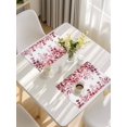 thumbnail image 5 of Red Eucalyptus Leaves Placemats Set of 8, Spring Summer Botanical Placemats for Dining Table, Place Mats for Kitchen Tabletop, Waterproof Wipeable Dining Table Mats Set, 5 of 9