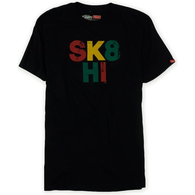 Vans Sk8-hi - Camiseta gráfica para hombre, color negro, pequeña Vans Camiseta gráfica
