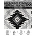 thumbnail image 5 of Black Beige Boho Wrap Around Bed Skirts for California King Bed 18" Drop,Bed Skirt with Adjustable Elastic Belt Dust Ruffle Bed Valance for Bedroom Vintage Ethnic Tribal Southwestern Bed Frame Cover, 5 of 7