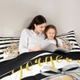 thumbnail image 5 of Homewish Watercolor Perfume High Heels 7-Piece King Bedding,Classic Books Handbag King Bed in a Bag,Cream,Black Reversible, 5 of 8