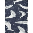 thumbnail image 2 of GZHJMY Cute Whale Square Tablecloth, Waterproof Stain Wrinkle Resistant Washable Polyester Table Cover for Picnic Dinner Holiday Kitchen Party Decor, 54 x 54 in Home Decor, 2 of 7