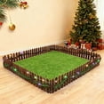 thumbnail image 3 of TIELUTT Mini Fences Durable Mini Christmas Tree Picket Fence Funny Christmas Village Knitting Ornament Christmas Decorations and Pretty Christmas Ornament Glass Snowflake Ornament Large Snowflake Orn, 3 of 3