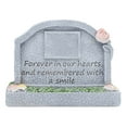 thumbnail image 2 of TOPRenddon Outdoor Resin Pet Memorial Stone for Gardens - Weatherproof Dog/Cat Grave Marker with Photo Slot, 3 Engraved Designs, Pet Loss Sympathy Gift & Cremation Keepsake, 2 of 6