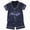 L101-Dark Blue, variant on CAUYDY Toddler Baby Cotton Summer Pajamas Set Button Down Short Sleeve Tops Shorts Pjs 2pcs Boy Girl Solid Sleepwear Outfit(L101-Sky Blue,12-18 M)