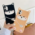 thumbnail image 5 of Puppy Phone Case Compatible with iPhone iPhone 12 Mini, Protective Animal Silicone Cover Soft Touch 3D Cute Case (Shiba Inu, iPhone 12 Mini), 5 of 6