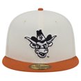 thumbnail image 2 of Men's New Era Texas Longhorns Chrome White Vintage 59FIFTY Fitted Hat, 2 of 6